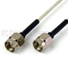 SMA Male to SMA Male Cable RG405 Type .086 Coax in 11 Inch and RoHS -- SCA49086-11
