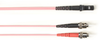 25m (82.0ft) STMTRJ PK OM3 MM Fiber Patch Cable INDR Zip OFNP - FOCMP10-025M-STMT-PK - Black Box