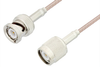 TNC Male to BNC Male Cable 72 Inch Length Using 75 Ohm RG179 Coax - PE34510-72 - Pasternack