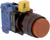 Switch,NON-Illuminated,ROUND,EXTENDED HEAD,Momentary,RED - 70174973 - Allied Electronics, Inc.