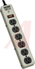 Surge Suppressor; 6; 15 A; 6 ft.; UL Listed; 15 A; 120 VAC; Metal; SJT; - 70200228 - Allied Electronics, Inc.