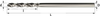Carbide 2-Flute Twist Drill with Straight Shank -- Style D - Image