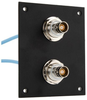 2 JACK PANEL INSERT BULKHEAD REAR MOUNT TRB 3 LUG ISOLATED BEND RELIEF SPRING JACK WITH 30-02003 LEAD 12