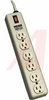 Power Strip; 15 ft.; 120VAC; 15A; 6 NEMA 5-15R Outlet; UL Listed; Metal - 70200232 - Allied Electronics, Inc.