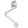 Monitor Mount, Tilt & Swivel, Double Arm, Aluminum Alloy, Powder Coat, White - AV-D32-46D133-76 - Southco