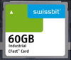 Industrial CFast Card, F-66, 60 GB, PSLC Flash, 0°C to +70°C - SFCA060GH3AA2TO-C-HC-22P-STD - Swissbit AG