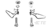 Connector Hardware, Mounts, Locks & Retainers - 5552567-2 - TE Connectivity
