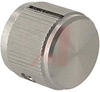 Knob;Dia 0.75in;Shaft Sz 0.25in;Panel;Side Saw Cut;Clear Gloss;Aluminum;6-32 - 70126046 - Allied Electronics, Inc.