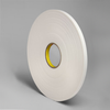 3M 4462 Double Coated Polyethylene Foam Tape White 0.5 in x 72 yd Roll -- 4462 WHITE 1/2IN X 72YDS