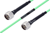 Temperature Conditioned N Male to N Male Low Loss Cable 100 cm Length Using PE-P142LL Coax - PE3M0174-100CM - Pasternack