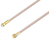 Snap-On MMBX Plug to Snap-On MMBX Plug Right Angle Cable 18 Inch Length Using RG316-DS Coax - PE3C4049-18 - Pasternack