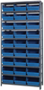 Open Shelving, 10Shelves, 27Bins, Blue; Shelving Unit Type Quantum Storage - 44AC8993 - Newark, An Avnet Company