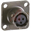 CONNECTOR,BOX MOUNTING RECEPTACLE,CLASSE,SIZE 8,3 #20 SOLDER SOCKET CONTACT - 70010897 - Allied Electronics, Inc.