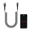 Honeywell Handheld Scanner Coiled USB C Fast Charging Cable by AGOZ -- AG-COILAC_HW-GBSC - Image