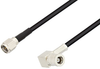 SMA Male to SMB Plug Right Angle Cable 24 Inch Length Using RG174 Coax - PE3W04476-24 - Pasternack