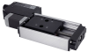 Motorized linear stage, 25 mm travel, integrated controller and motor encoder, plus manual control - X-LHM025A-E03 - Zaber Technologies, Inc.