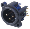 Neutrik A Series 3 Pin Male Horizontal Right /Gold - NEUNC3MAHR - HAVE, Inc.