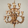 La Rochelle Uplight Chandelier - CLA04/L/G/UP - Vaughan Designs, Inc.