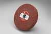 3M Scotch-Brite MF-WL Convolute Aluminum Oxide Medium Deburring Wheel - Medium Grade - Arbor Attachment - 6 in Diameter - 1 in Center Hole - Thickness 1 in - Thickness: 1 in - 01862 - 048011-01862 - R. S. Hughes Company, Inc.