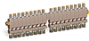 Multiple Sight Feed Valve, 18 Valves, 1/8” Female NPT Inlet, (18) 1/4” OD Tube Outlets - B3150-18 - Oil-Rite Corp.