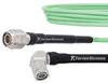 Low Loss TNC Male to RA TNC Male Cable LL142 Coax in 48 Inch and RoHS with LF Solder - FMCA1239-48 - Fairview Microwave Inc.
