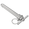LOCKWELL® Pin, Double Acting, T-Handle, 4.790 mm Shank Dia., 203.2 mm Grip, Stainless Steel, Passivated - LH-3CT8000D - Southco