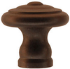 Solid Brass Round Cabinet Knob, Concentric Ri.. - 817156 - HardwareSource, Inc.