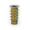 E-Z Hex™ Threaded Insert for Soft Wood - Flanged - 10-32 x 20mm -- 901032-20