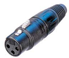 Neutrik NC3FXBAGD Female Cable End XLR Black/Silver Bulk - NEUNC3FXBAGD - HAVE, Inc.