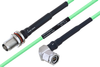 Temperature Conditioned TNC Female Bulkhead to TNC Male Right Angle Low Loss Cable 48 Inch Length Using PE-P160LL Coax - PE3M0211-48 - Pasternack