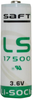Lithium Battery, 3.6V, A; Battery Voltage Saft - 93K7889 - Newark, An Avnet Company