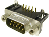 DB9 Male Right Angle PC Mount (Short Type) Connector - 85-719 - Computer Network Accessories, Inc.