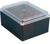 Enclosure;NEMA4;Polycarbonate;Flame Retard;Black/Clear Cover;9.84Lx7.87Wx5.12Hin - 70020517 - Allied Electronics, Inc.