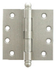 Builders Grade Hinge, Satin Nickel, Ball Tip -- 805404
