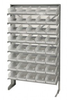 Bins & Systems - Clear-View Bins - Economy Shelf Bins - Sloped Shelving - Single Sided Pick Racks - QPRS-102CL - Image