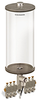 Clear View Multiple Feed Electro Lubricator, 1 gal Acrylic Reservoir, 6 Feeds, 1/8