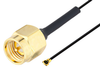 SMA Male to HMCX32 1.2 Plug Cable 6 Inch Length Using 0.81mm Coax, RoHS - PE3CA1030-6 - Pasternack