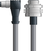 DN4110075F02 - LAPP UNITRONIC® DeviceNet Cordsets 14 & 18 AWG / 1 + 1 pair Bus - Gray PVC - M12 Male 90 deg / 7/8 in Male Bulkhead connectors - 2m - OLFDN4110075F02 - Lapp Tannehill
