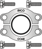 S40K – UNC Bolts Split Flange Clamp Kits Code 61