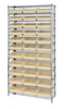 Bins & Systems - 4'' Shelf Bins (QSB Series) - Wire Shelving Units - WR12-109 - Image