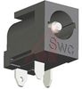 connector, right angle miniature locking power jack, pc mount, 0.1 in pin - 70214338 - Allied Electronics, Inc.