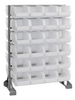 Bins & Systems - Clear-View Bins - Ultra Stack and Hang - Steel Rail Packages - QRU-12D-240-48CL - Image