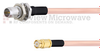 Slide-On BMA Plug Bulkhead to SMP Female Cable RG405 Type .086 Coax in 60 Inch - FMCA1606-60 - Fairview Microwave Inc.