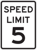 Brady B-959 Aluminum Rectangle White Stop Signs, Traffic Control Signs & Banners Sign - 18 in Width x 24 in Height - TEXT: SPEED LIMIT 5 - 94210 - 754476-94210 - R. S. Hughes Company, Inc.