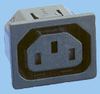 IEC 60320 Sheet F Snap-in Shuttered Power Outlet - 83011360 - Interpower