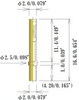 Louver Type Socket Pins, Acceptable plug: Dia.1.00mm/0.039