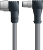 DN4110062S01 - LAPP UNITRONIC® DeviceNet Cordsets 15 & 18 AWG / 1 + 1 pair Bus - Gray PVC - 7/8 in Male 90 deg / M12 Male 90 deg connectors - 1m - OLFDN4110062S01 - Lapp Tannehill