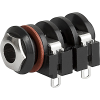 solder terminal, screened, 2-pole, Audio Plug/Sockets, 6.3 mm - 4833.2200 - SCHURTER Inc