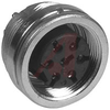 connector,circular din,female panel recept,front mt,7 gold-pltd solder contact -- 70013435