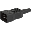 IEC Plug I, Cord Connector (Rewireable), Straight - 4796 - SCHURTER Inc